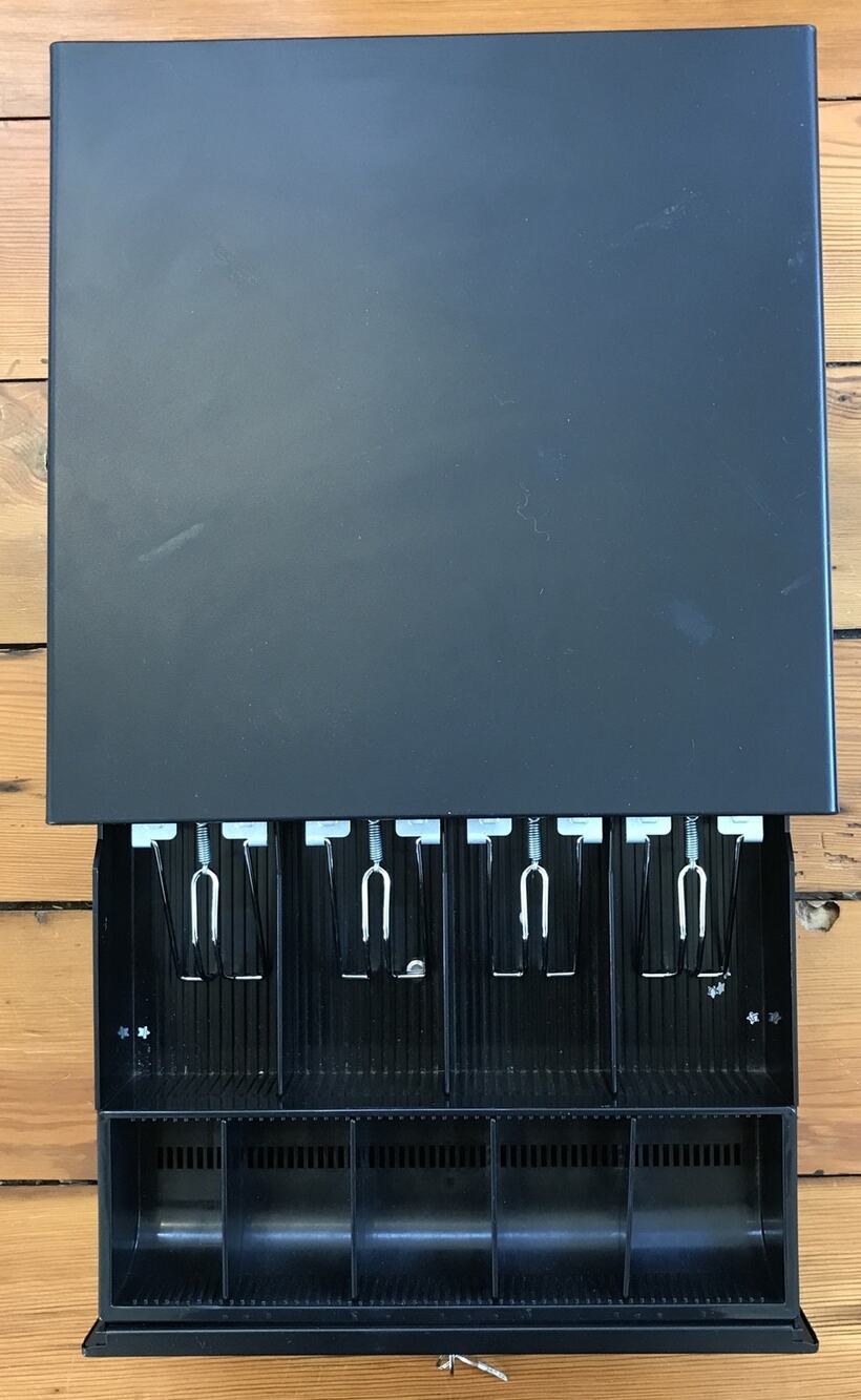 Volcora 500022-Z 13" Cash Register Drawer Model w 6 Keys 4 Bill 5 Coin Slots